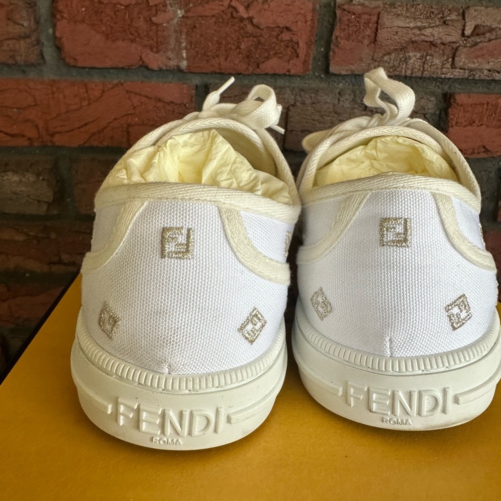 Fendi canvas domino sneakers - Picture 5 of 7
